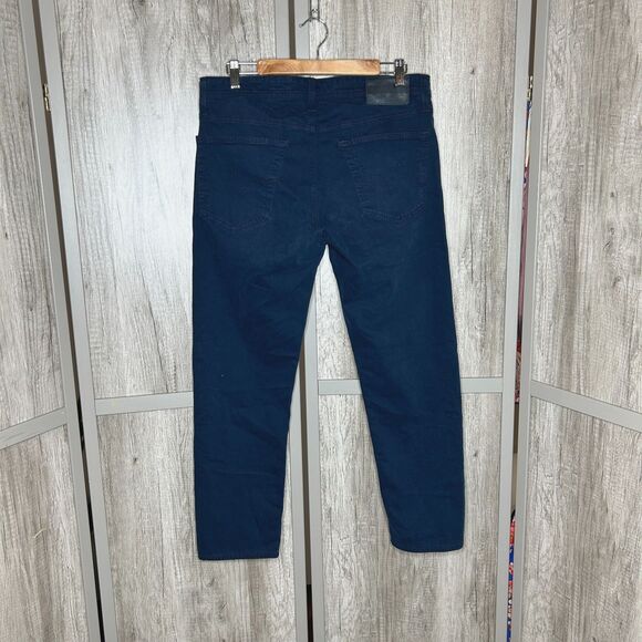 AG Adriano Goldschmied Mens Dylan Jeans Indigo 33x27 (Tag 33 x 34) Slim Straight - Picture 2 of 6